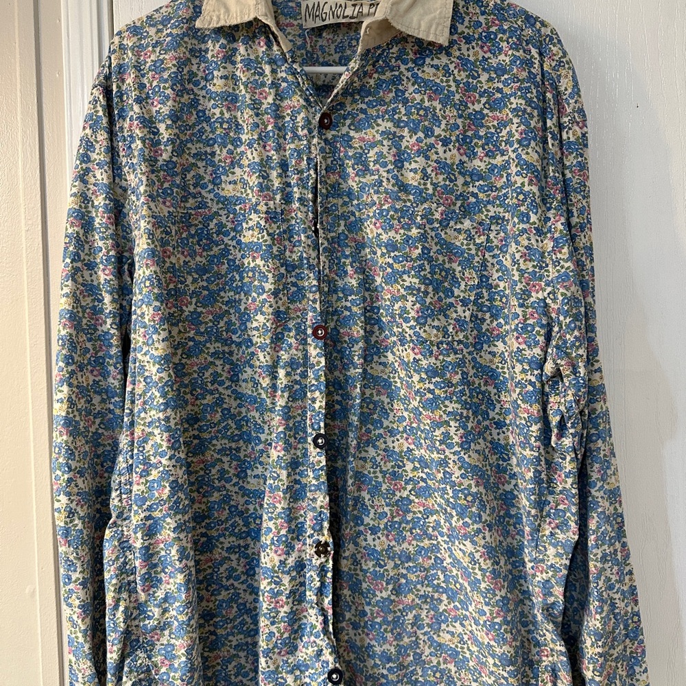 Magnolia Pearl Blue Floral Shirt